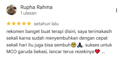 Review pasien MCO Garuda Massage