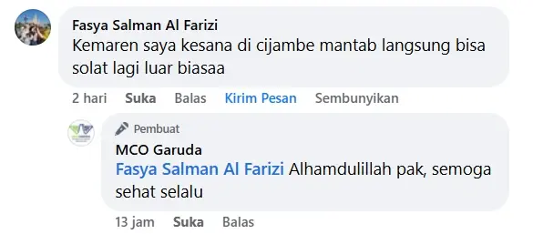 Testimoni pasien MCO Garuda Massage